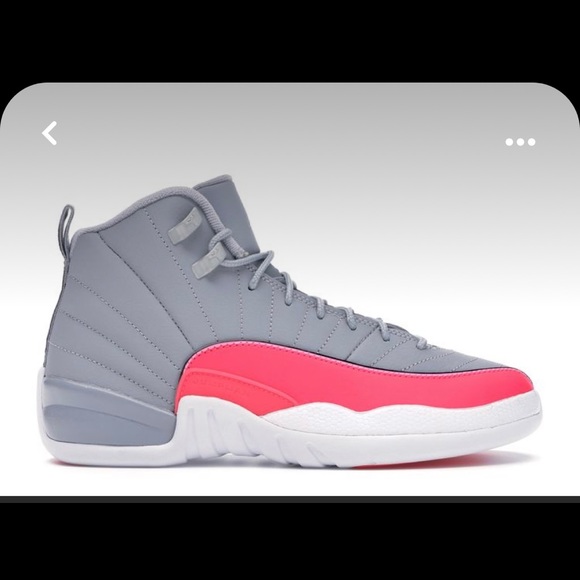 Jordan retro 12 wolf grey racer pink-size 6! - Picture 2 of 3